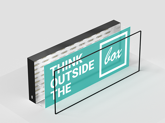 LED lightbox signs construction