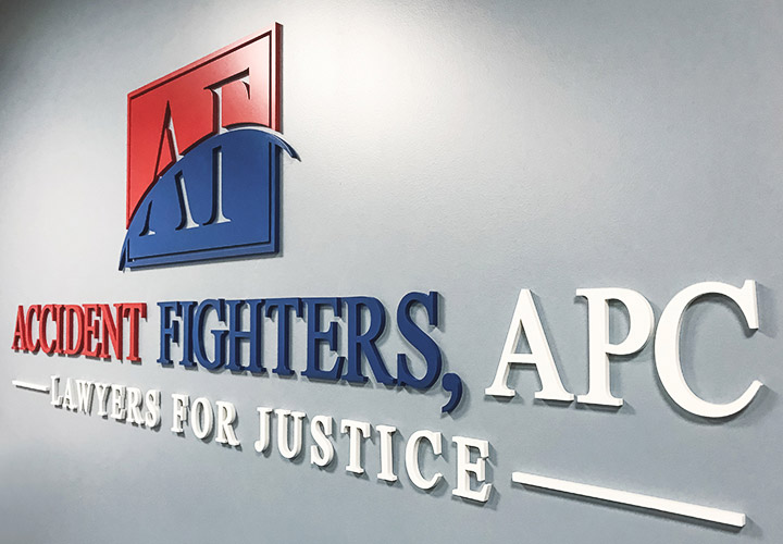 Accident Fighters 3D signs and letters related to channel letters