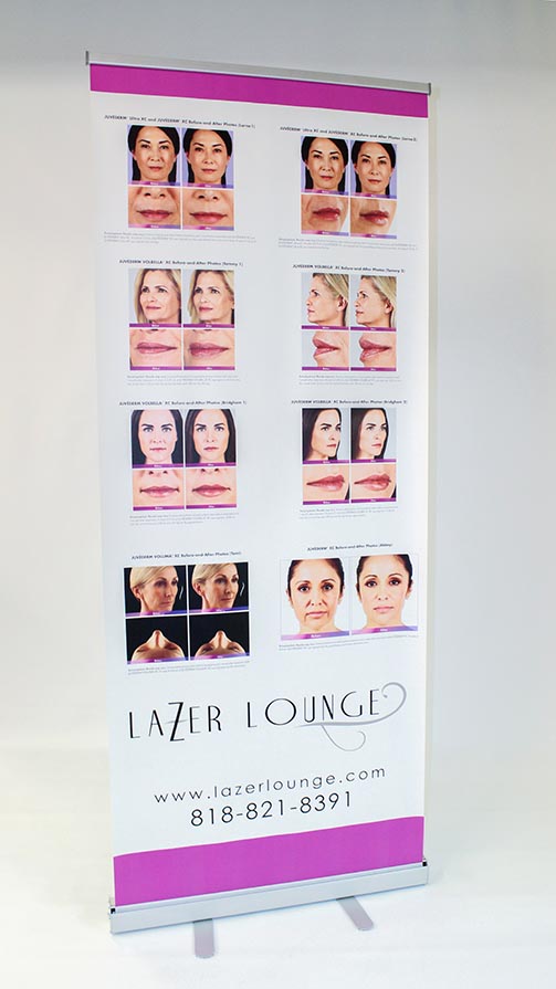 A custom-made Retractable Banner