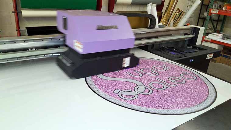 Acrylic sign direct printing
