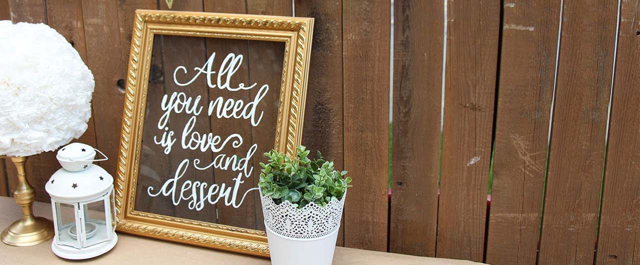 all you need is love wedding sign on acryl