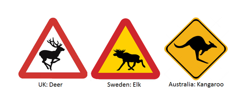 Animal alert signs