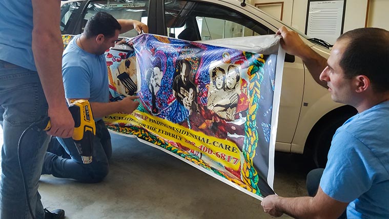 Attaching custom car decals