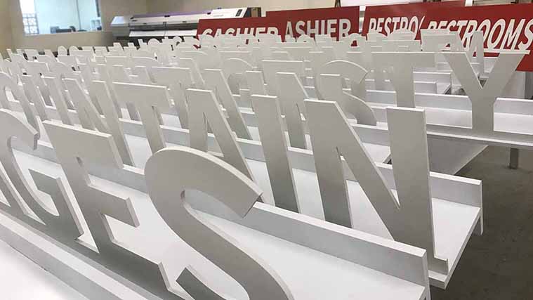 Big PVC letters