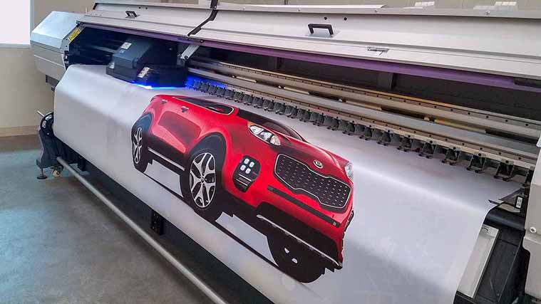 Car banner printing