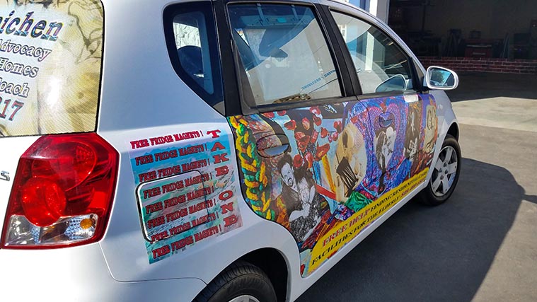 Car decal stickers printing