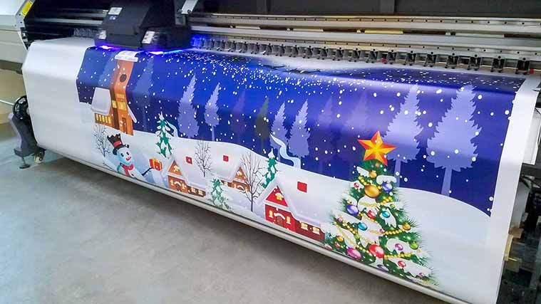 Christmas banner printing