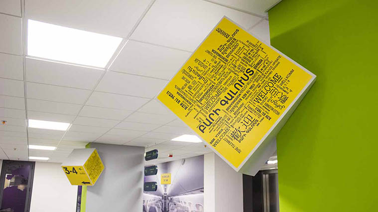Cube PVC sign