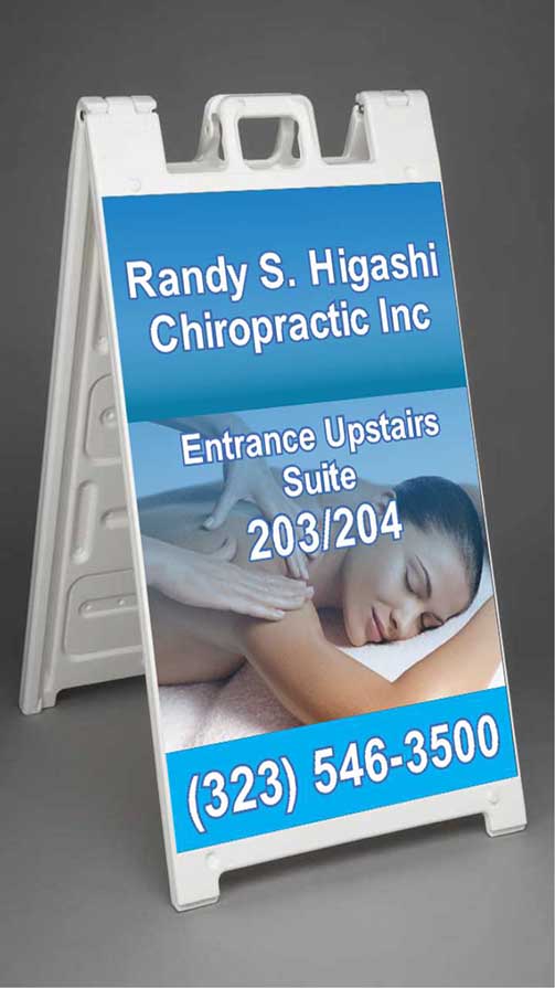 Custom A-frame sign