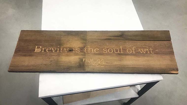 Custom engraved wooden sign