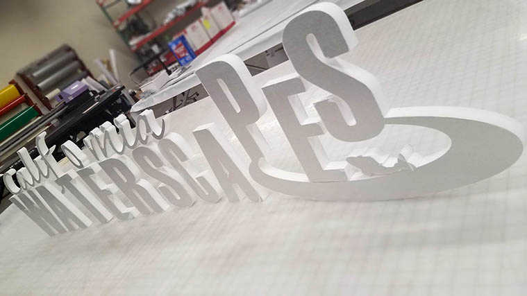 Custom foamboard letters