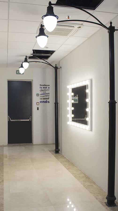 Custom interior street lights
