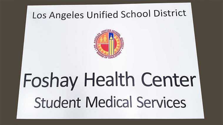 Custom printed aluminum sign
