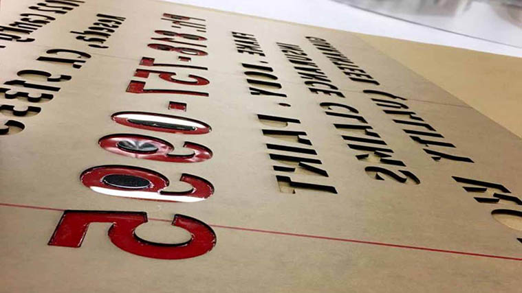 Cut Acrylic Letters