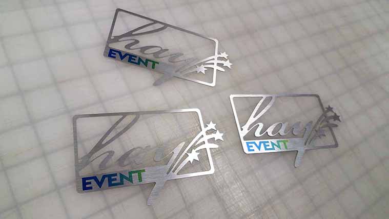 Cut aluminum signs