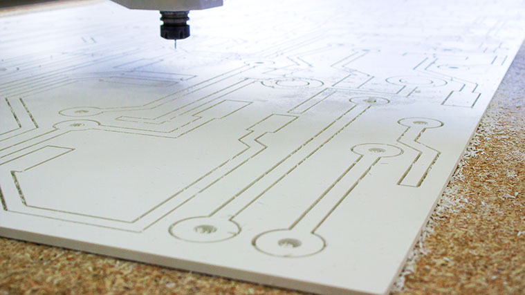 Cutting a PVC sign