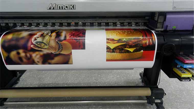 Decal menu printing