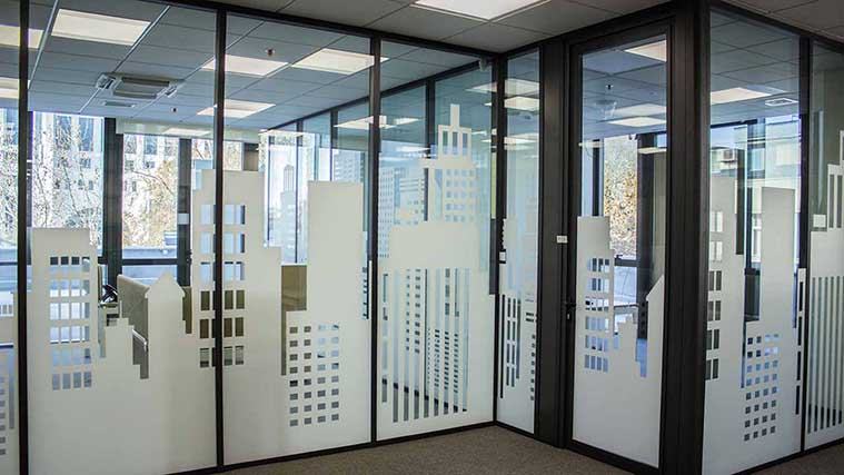 Vinyl Window Decals Used For Office Partitions And Decorations