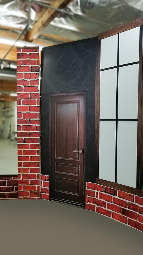 Decorative background PVC signs