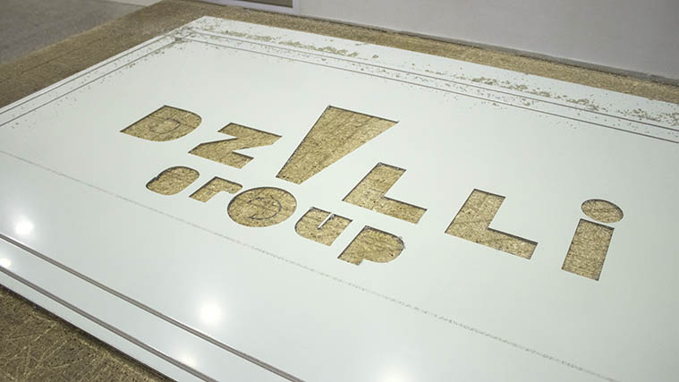 Dibond cut-thru letters