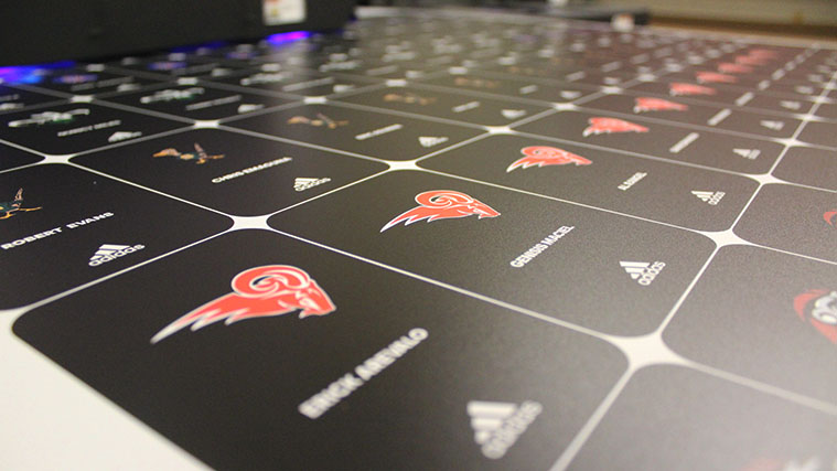 Direct printed vinyl stickers