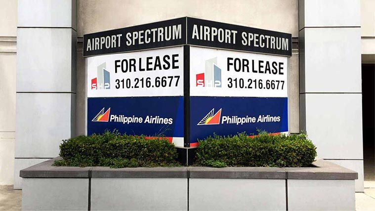Double-sided aluminum sign
