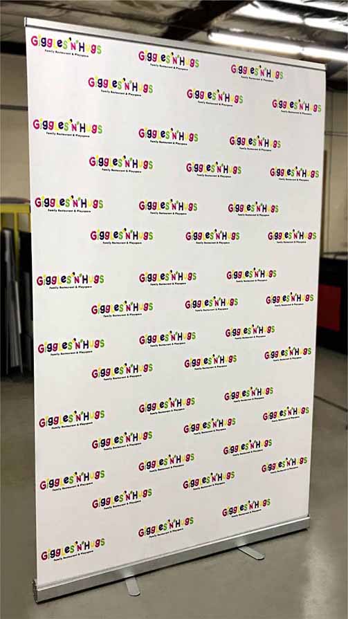Event roll-up banner