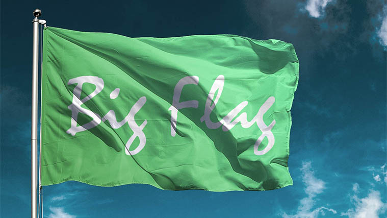 Fabric business flag