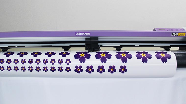Flower stickers printing