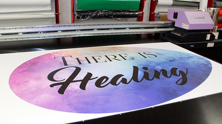 Foamboard interior sign