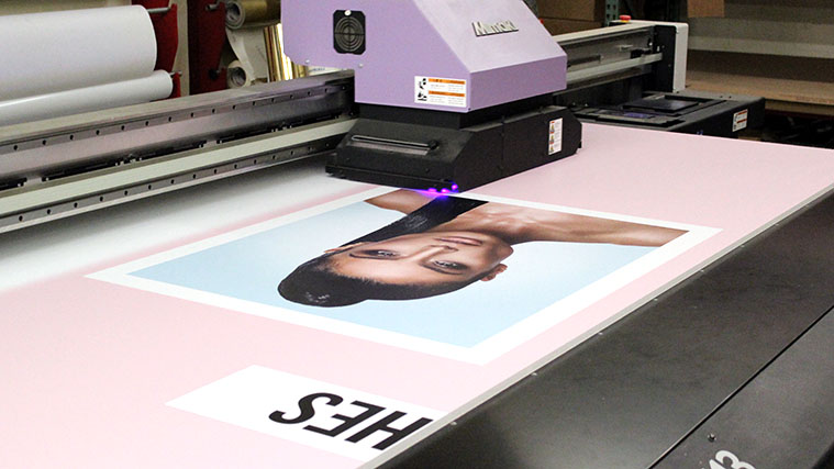 Foamboard sign direct printing