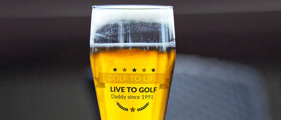 Golf to life on bear glass gifts for fathers day