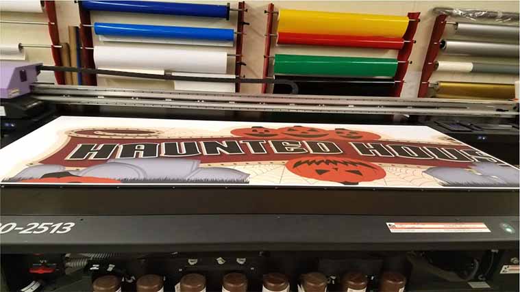 Halloween PVC sign printing