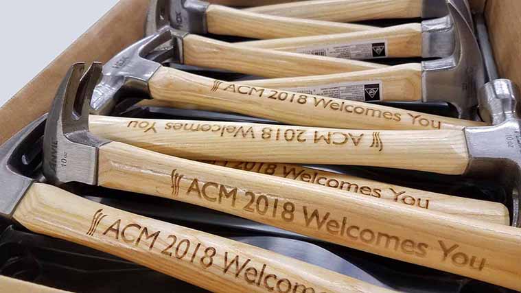 Hammer handle Laser Engraving