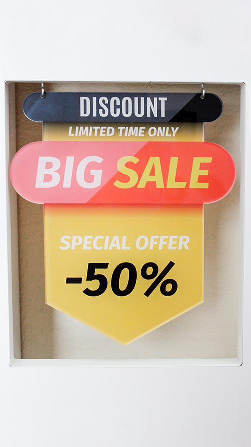 Hanging Acrylic sign