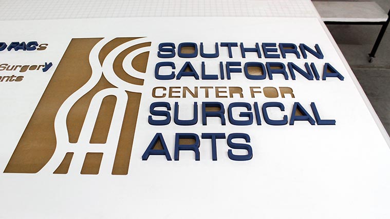 Installation of 3D letters