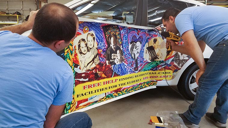 Installing a car decal
