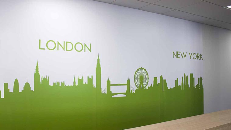 Office interior Wall Decals