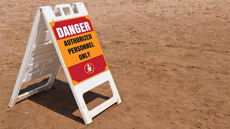 Opaque Vinyl A-frame sign