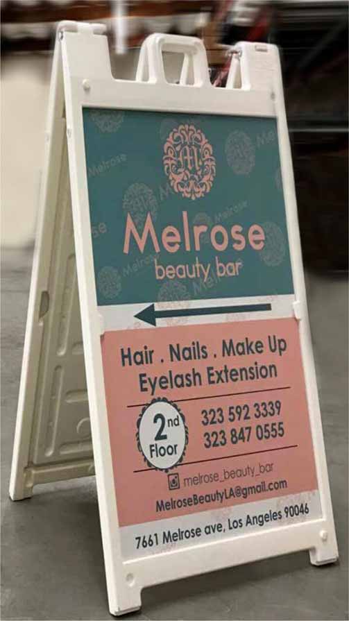 PVC A-frame Sign