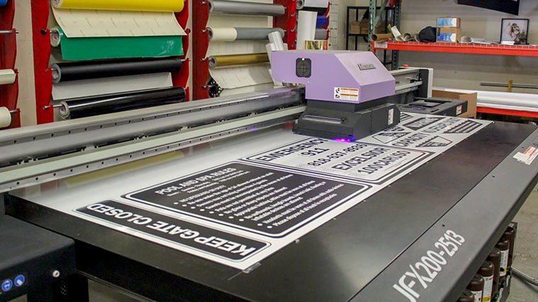 PVC board printing process