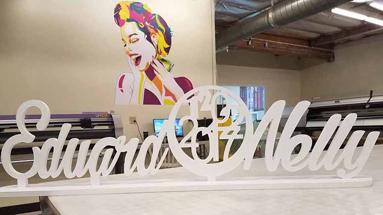 PVC cut-out letters