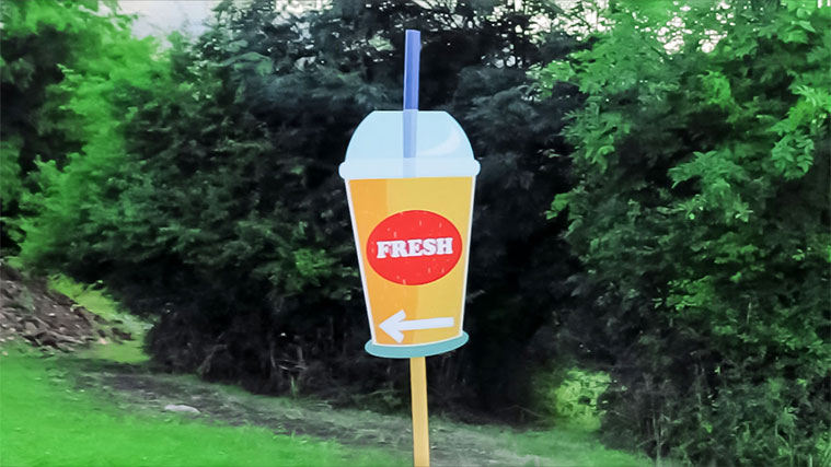 PVC directional signs PVC directional signs