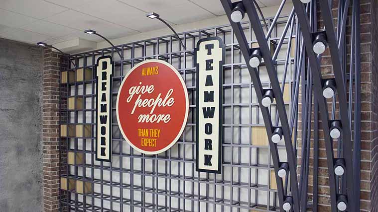 PVC interior decor signs