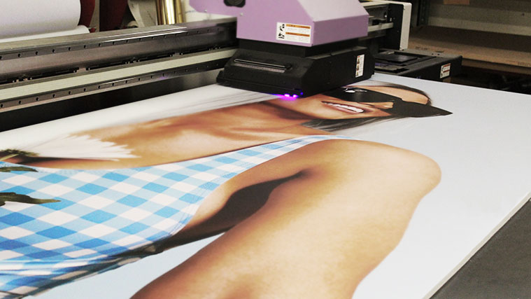 Picture printing on foamboard