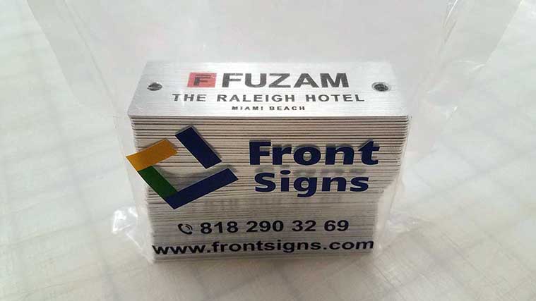 Printed aluminum signs