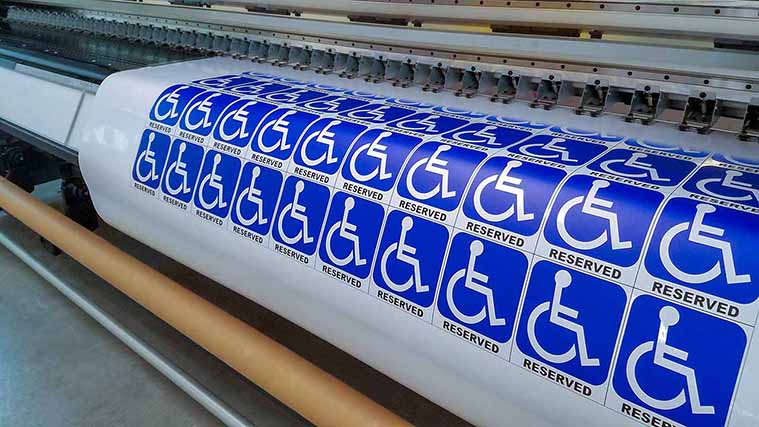 Printed custom vinyl stickers
