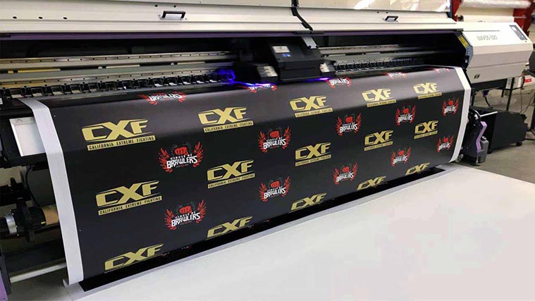 Printing a vinyl banner