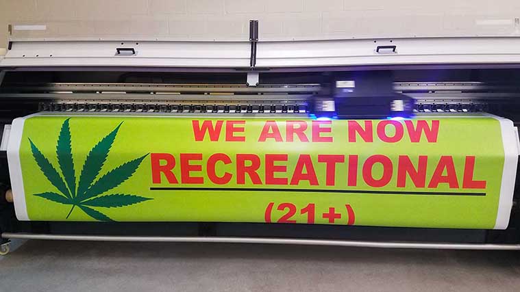 Printing sun resistant banners