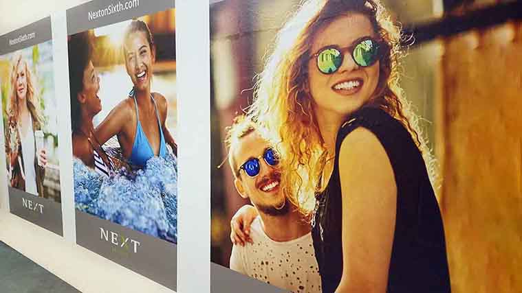 Promotional vinyl banner